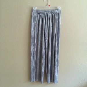 Silver Flowy Pants